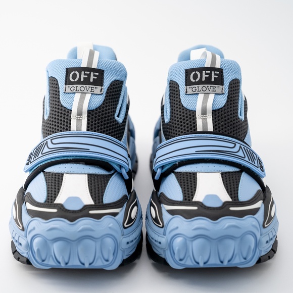 size 9 us 42 eu Off-White Glove Slip On Blue Black White Leather Sneaker main image 14